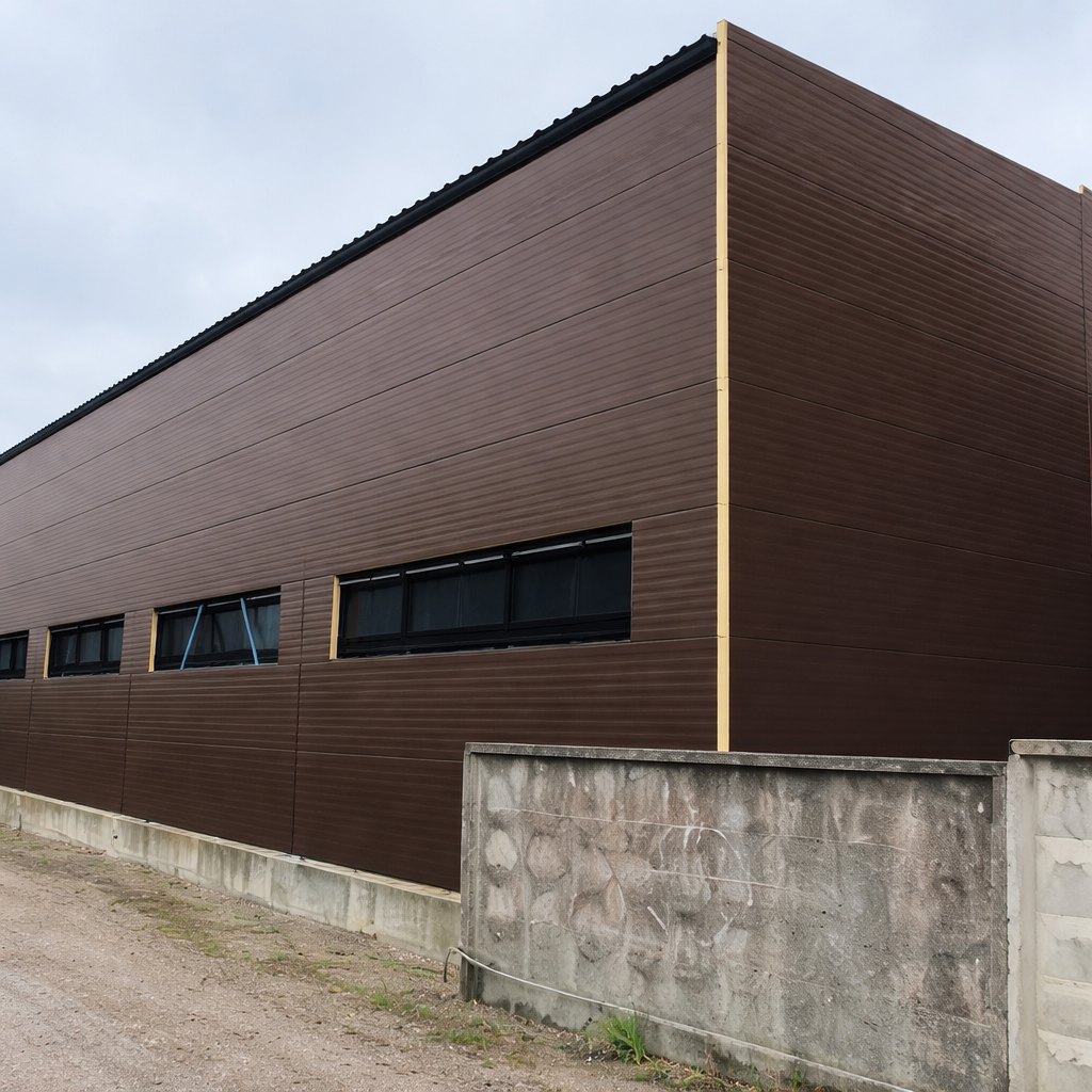 Сэндвич-панели на коммерческом объекте